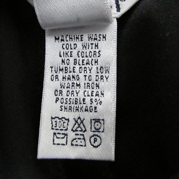 Lilly Pulitzer White Label Vintage Black Cotton Straight-Leg Mid-Rise Pants SZ 8 - Picture 5 of 8